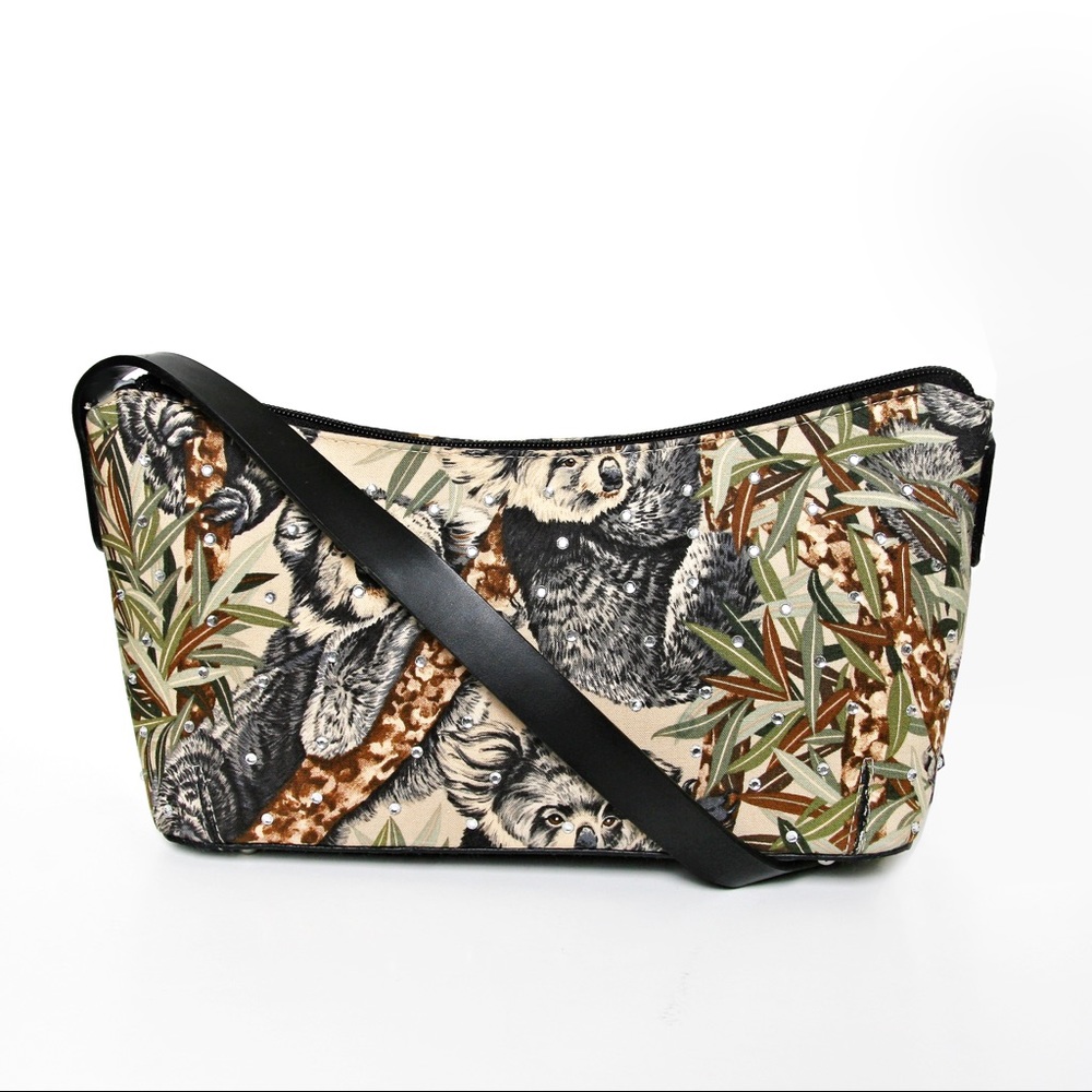 NWOT! Koala Print Rhinestone Handbag